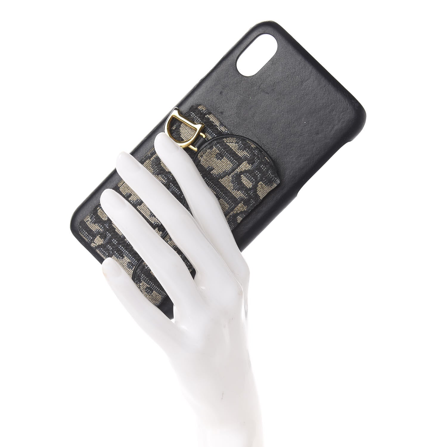 Christian Dior Oblique Calfskin Saddle iPhone XS Max Case Blue 2 of 8
