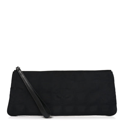 Chanel Nylon Travel Ligne Long Zip Wristlet Black 1 of 7