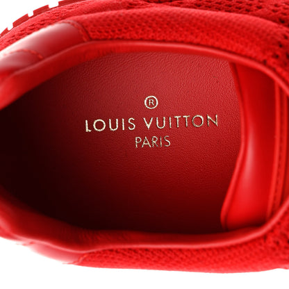 Louis Vuitton Calfskin Damier Mens Run Away Sneakers 10 Red 7 of 8