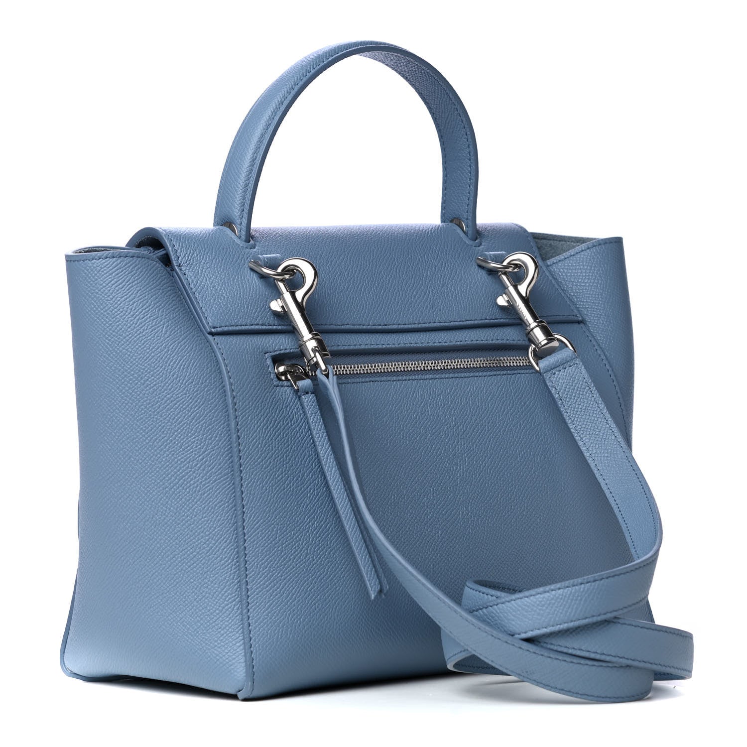 Celine Grained Calfskin Mini Belt Bag Washed Blue 2 of 4