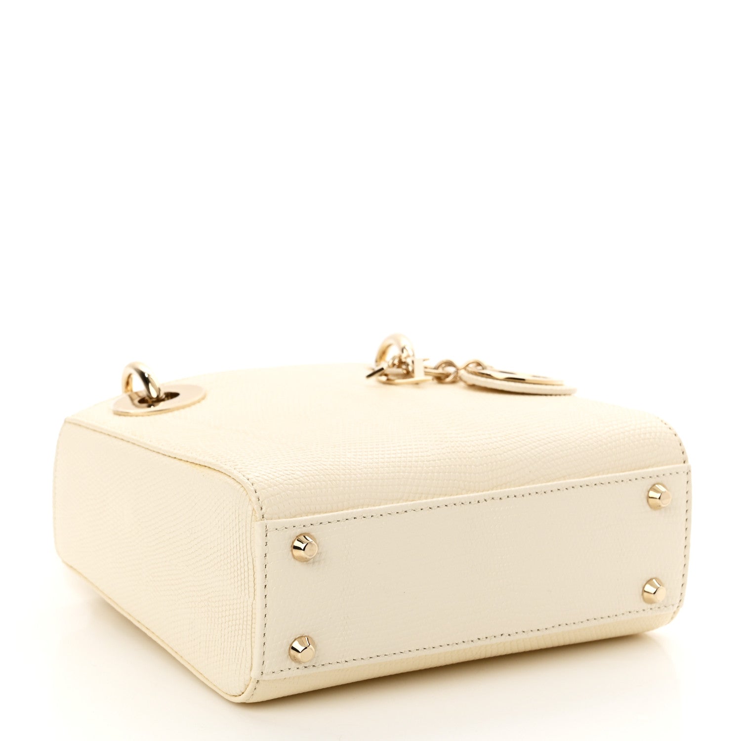 Christian Dior Lizard Mini Lady Dior White 4 of 10