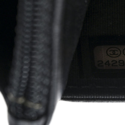 Chanel Lambskin Quilted Wallet On Chain WOC Black Gold 8 of 11