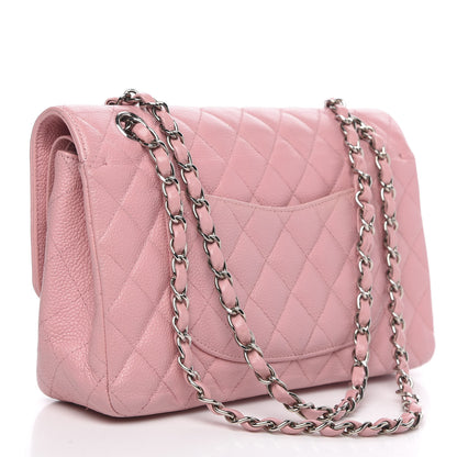 Chanel Caviar Quilted Medium Double Flap Pink 4 of 15