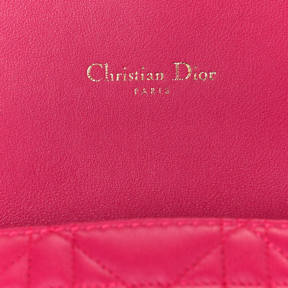 Christian Dior Lambskin Cannage Miss Dior Promenade Pouch Fuchsia 5 of 14