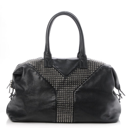 Saint Laurent Chevre Large Rock Stud Easy Y Black 1 of 7