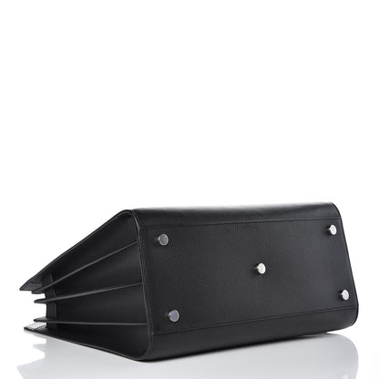 Saint Laurent Grained Calfskin Small Sac De Jour Black 4 of 12
