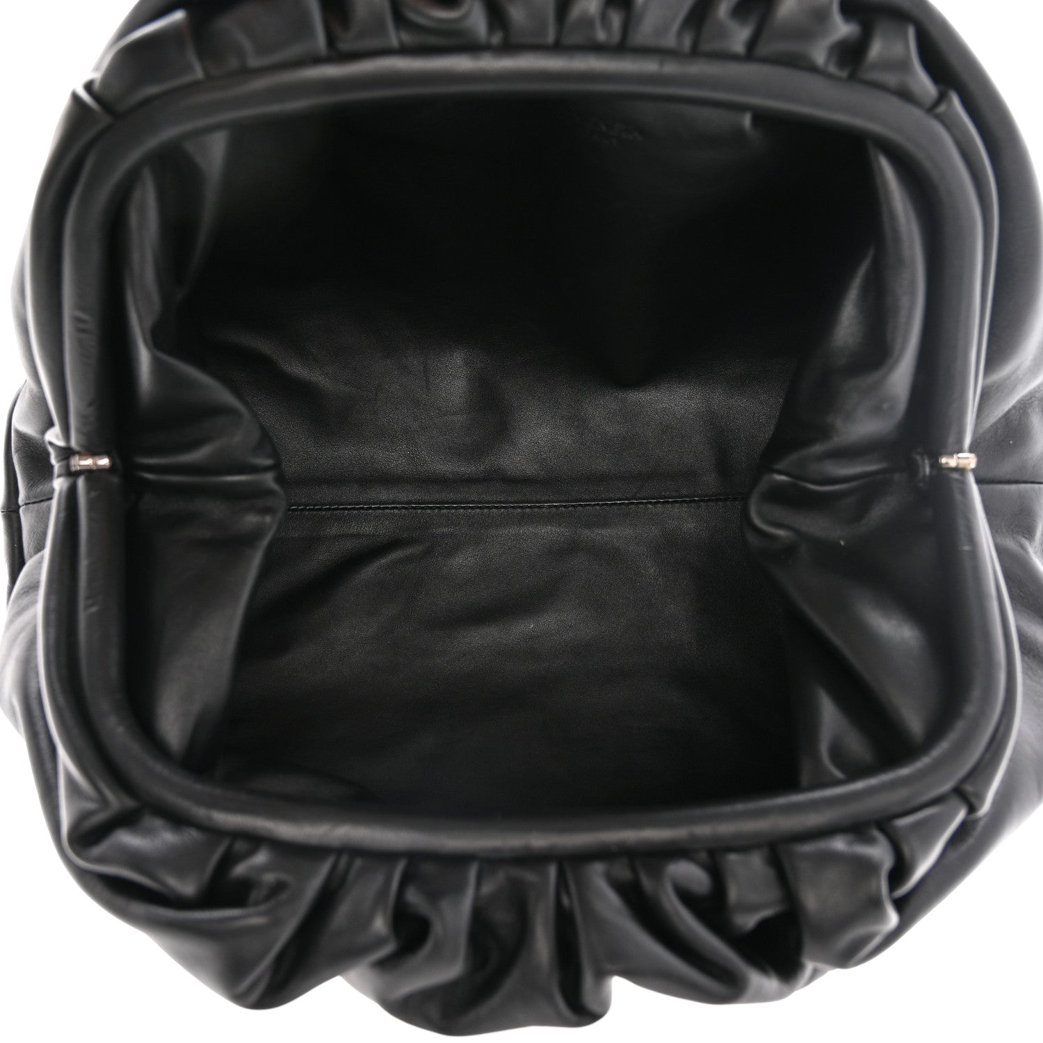 Bottega Veneta Smooth Butter Calf The Pouch Oversized Clutch Black 5 of 7