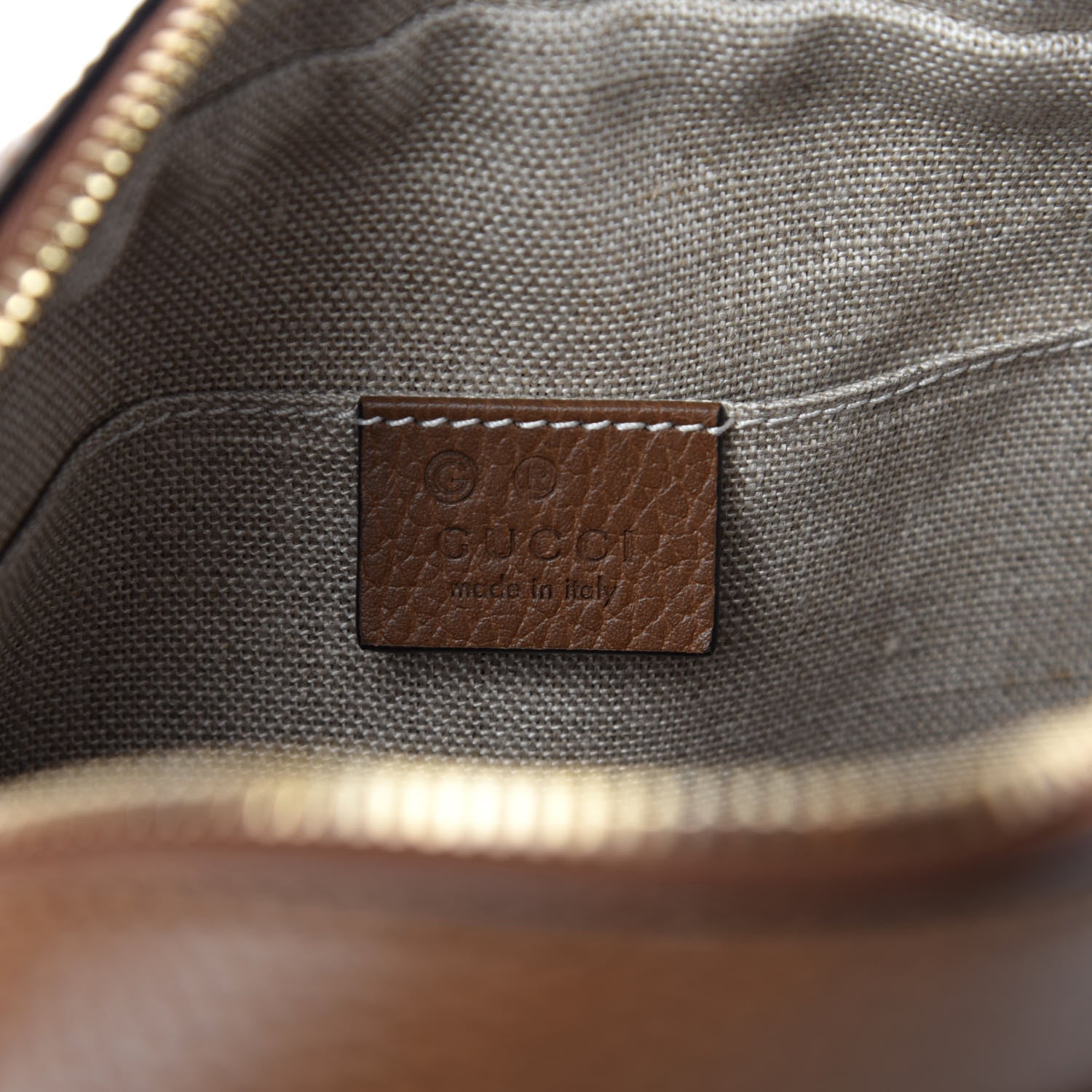 Gucci Monogram Mini Bree Messenger Bag Beige Tabacco 8 of 10