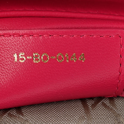 Christian Dior Lambskin Cannage Medium Lady Dior Fuchsia 7 of 11