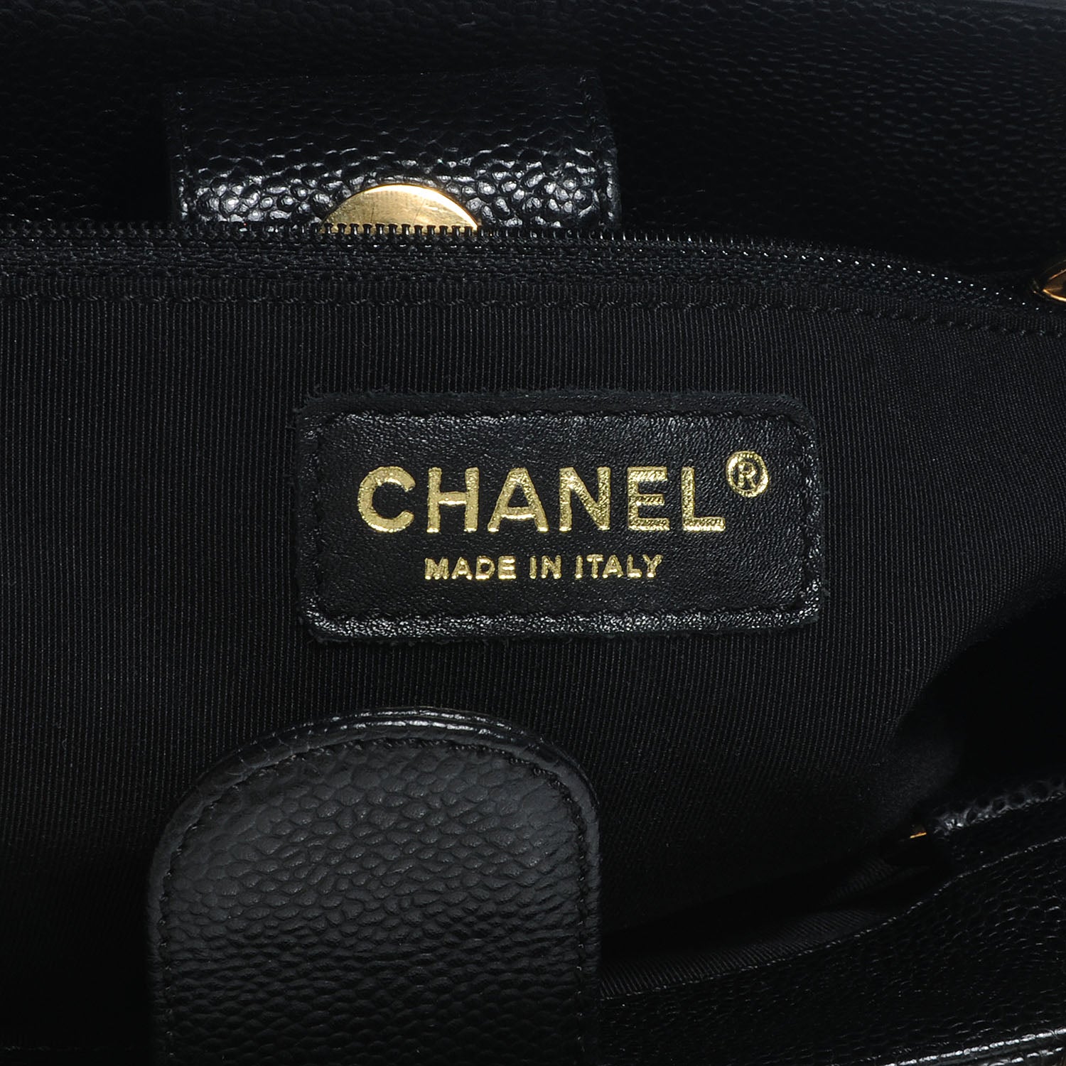 Chanel Caviar Petit Shopping Tote PST Black 8 of 9