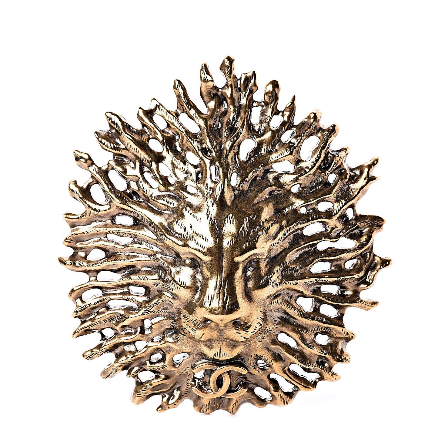 CC Lion Brooch Gold