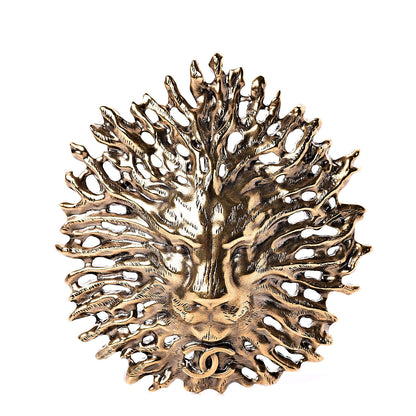 Chanel CC Lion Brooch Gold 1 of 4
