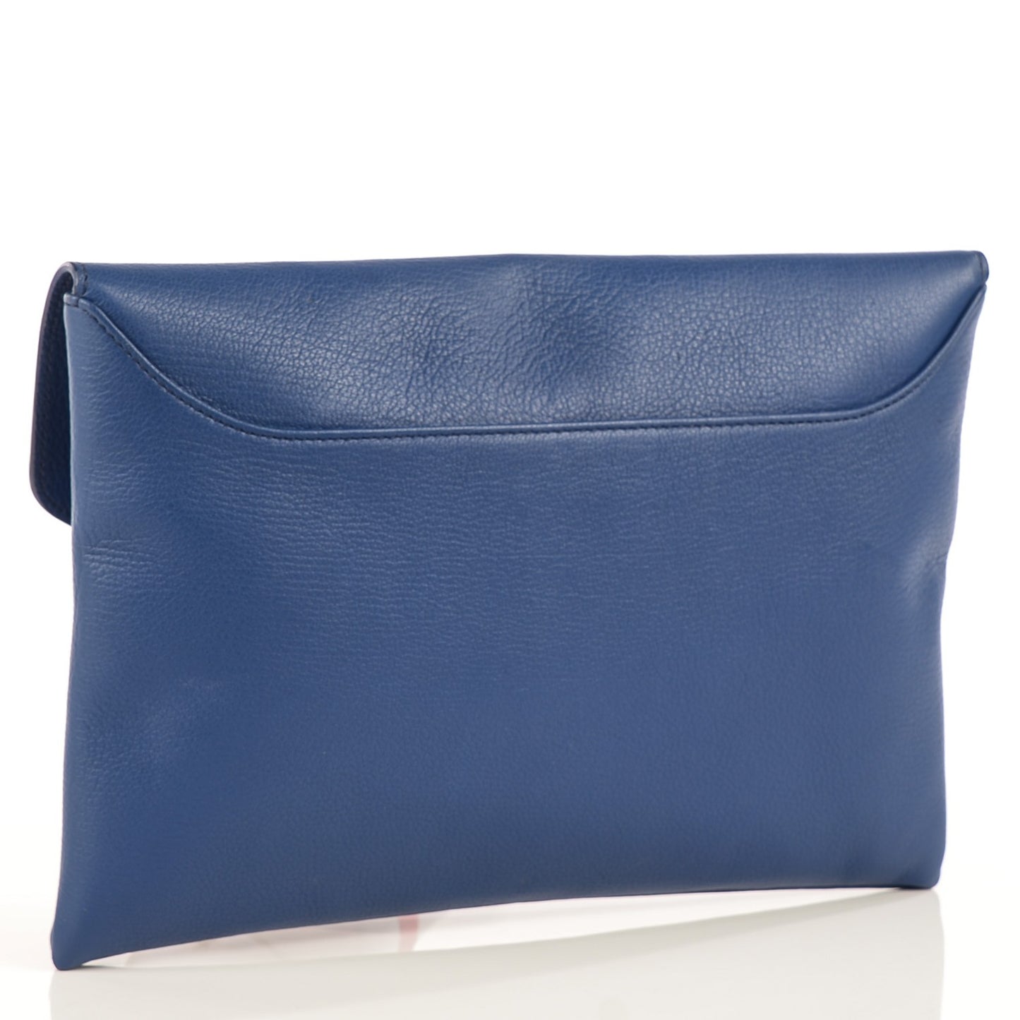 Sugar Goatskin Medium Antigona Envelope Clutch Blue