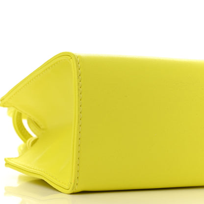 Telfar Vegan Leather Small Shopping Bag Highlighter Yellow 9 of 10