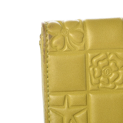 Chanel Lambskin Precious Symbols French Flap Wallet Light Green 13 of 14