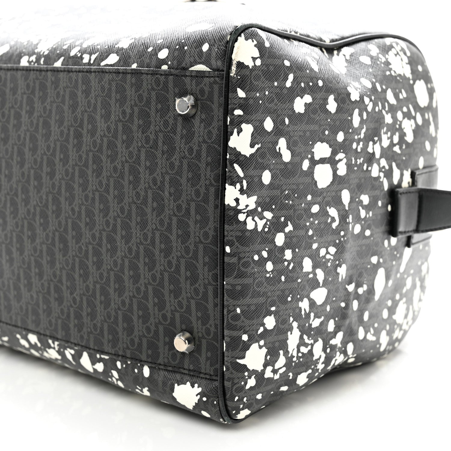 Christian Dior Homme Monogram Speckle Duffle Bag Grise 8 of 11