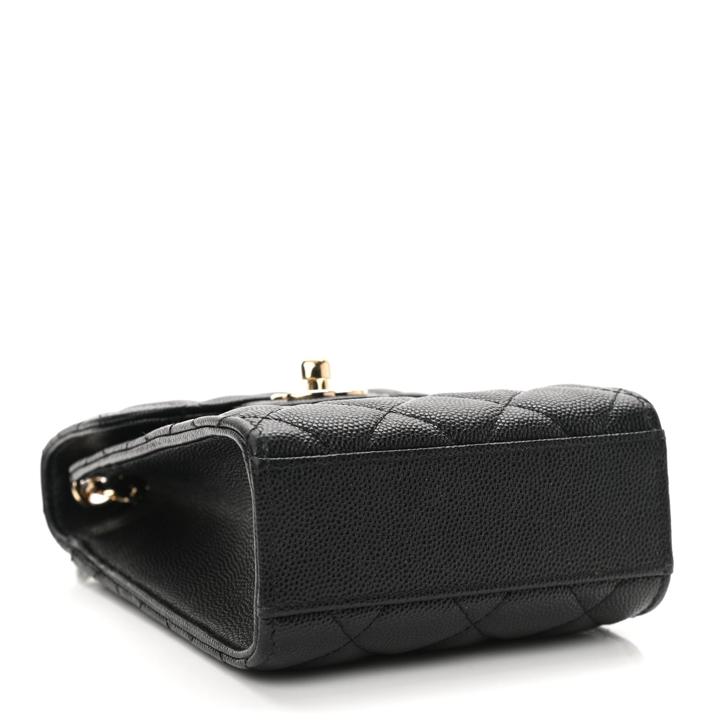 Caviar Quilted Classic Phone Holder Black
