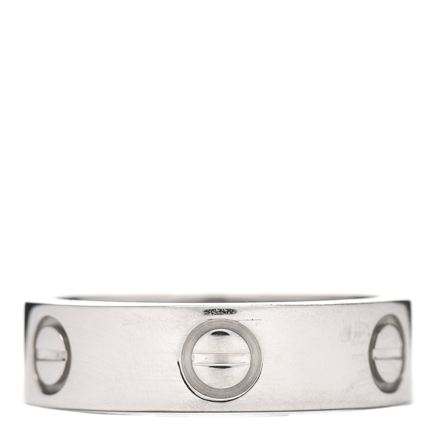 Cartier 18K White Gold 5.5mm LOVE Ring 53 6.25 3 of 5