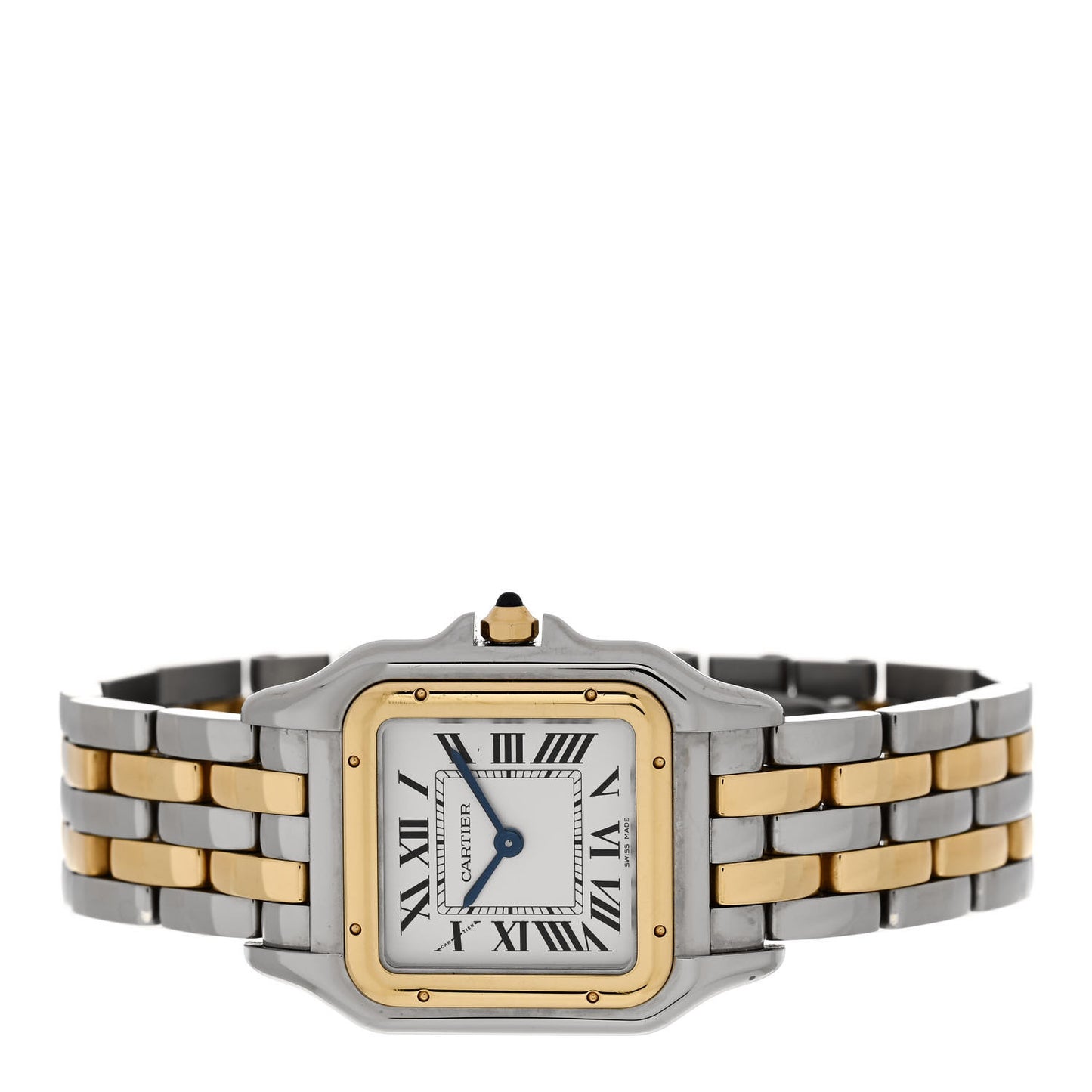 Stainless Steel 18K Yellow Gold 27mm Panthere Quartz Watch