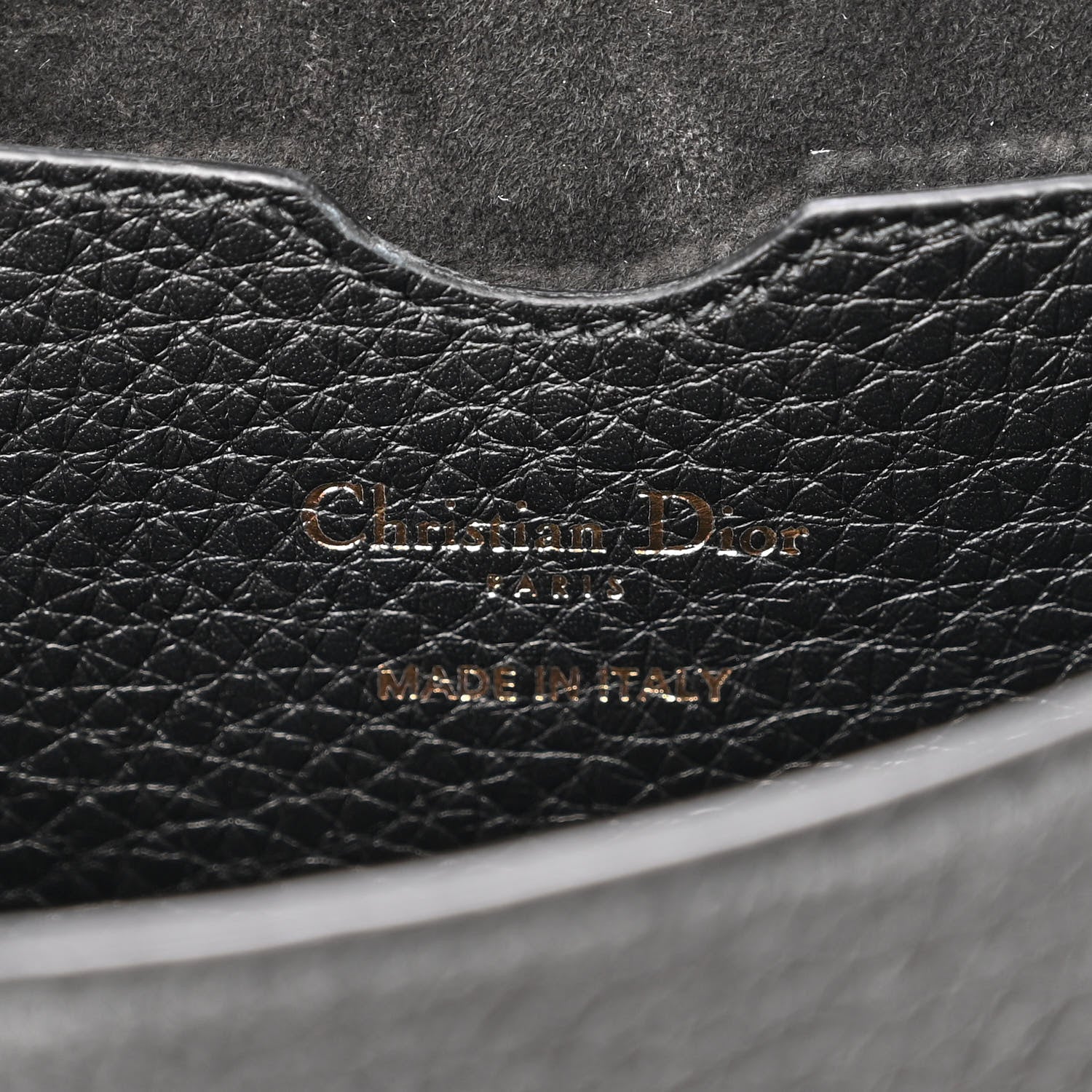 Christian Dior Grained Calfskin Large Bobby Flap Black 6 of 14