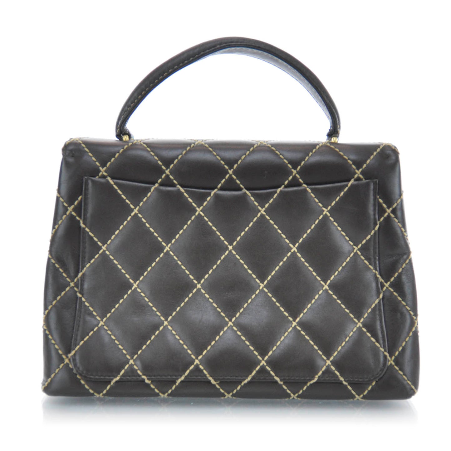 Leather Diamond Stitch Surpique Kelly Brown