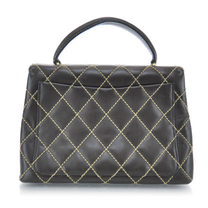 Chanel Leather Diamond Stitch Surpique Kelly Brown 3 of 10
