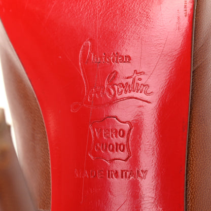 Christian Louboutin Nappa Very Prive 120 Pumps 37 Brown 6 of 9