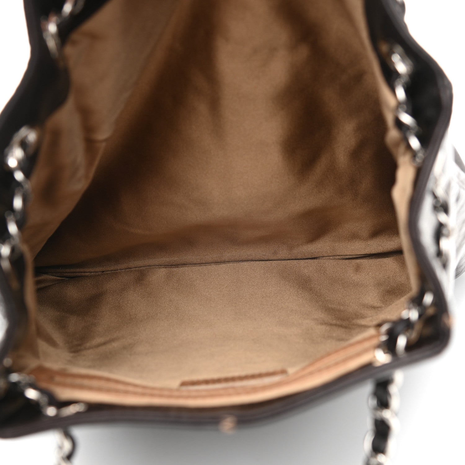 Chanel Lambskin Satin Reversible Sac Cordon Black 5 of 9