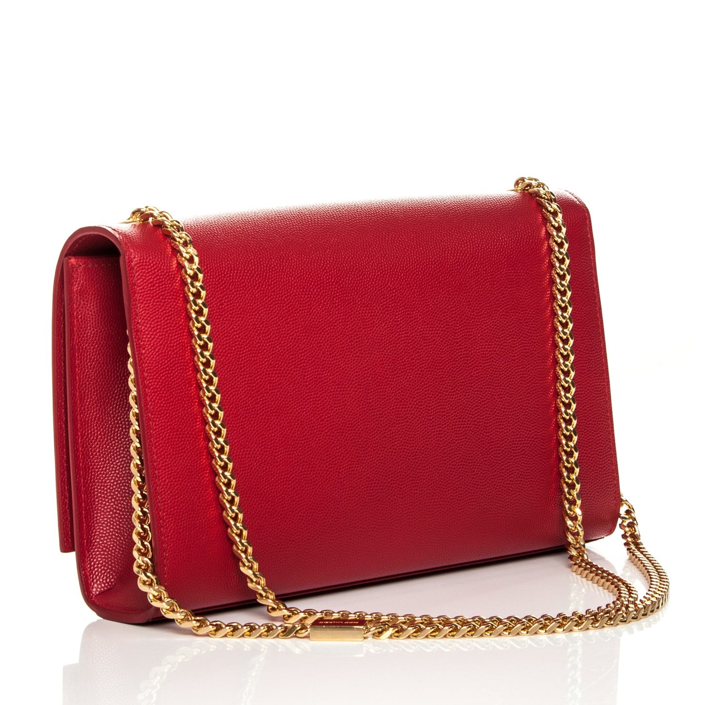 Grain De Poudre Medium Monogram Kate Satchel Red