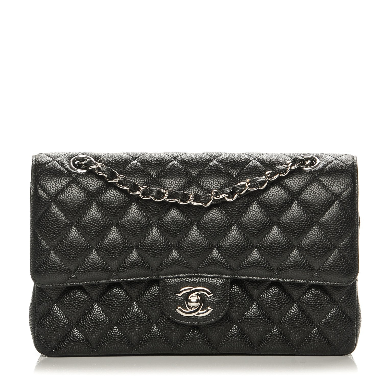 Chanel Caviar Quilted Medium Double Flap Black 1 of 8