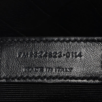 Saint Laurent Calfskin Crocodile Embossed Small Sac de Jour Bag Black 7 of 7
