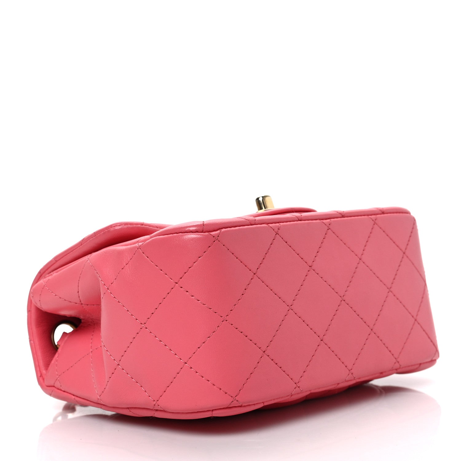 Chanel Lambskin Quilted Mini Square Flap Pink 4 of 9