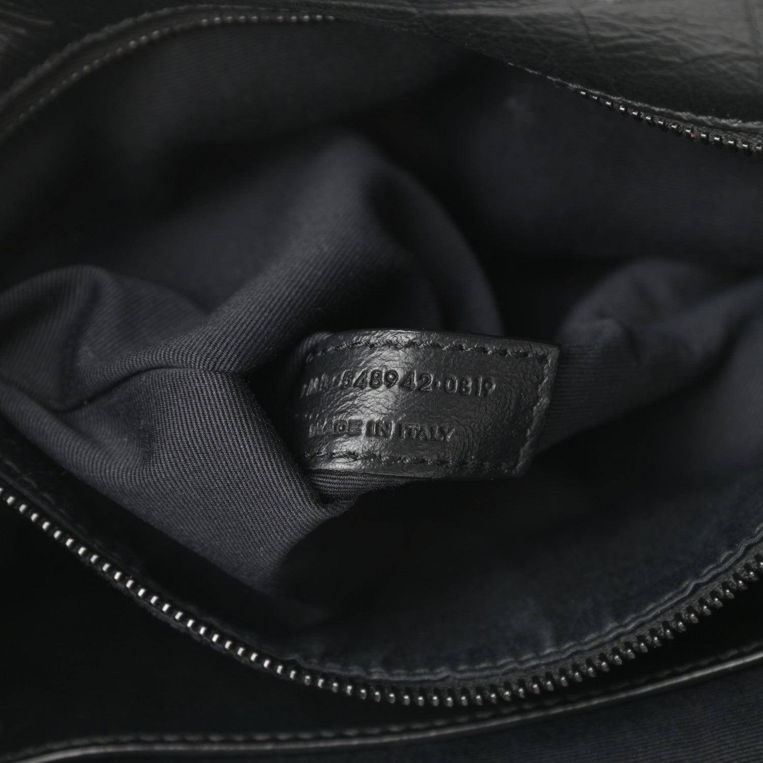 Saint Laurent Crocodile Embossed Lambskin Monogram Medium Niki Chain Satchel Black 8 of 11