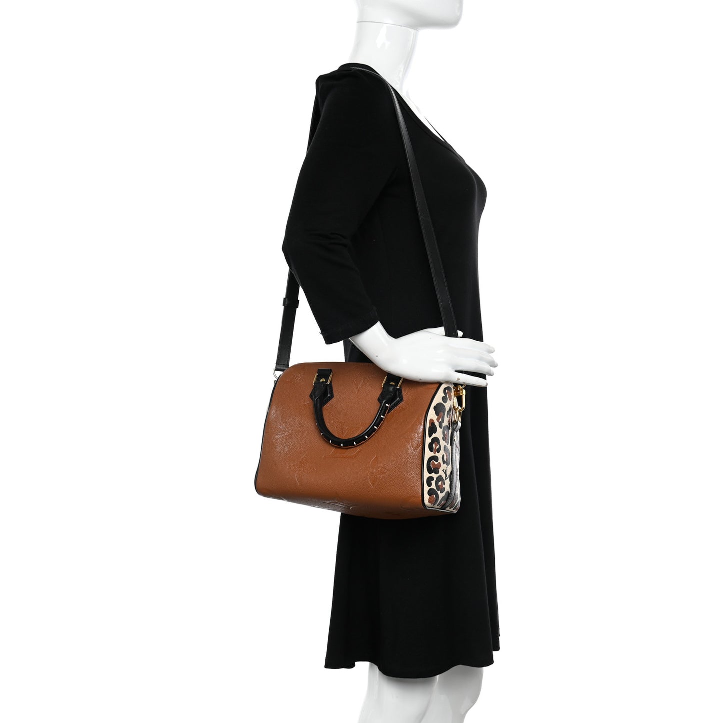 Empreinte Monogram Giant Wild At Heart Speedy Bandouliere 25 Caramel