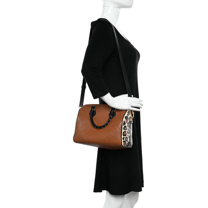 Louis Vuitton Empreinte Monogram Giant Wild At Heart Speedy Bandouliere 25 Caramel 2 of 10