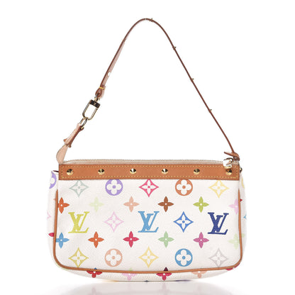 Louis Vuitton Monogram Multicolor Pochette Accessories White 1 of 8