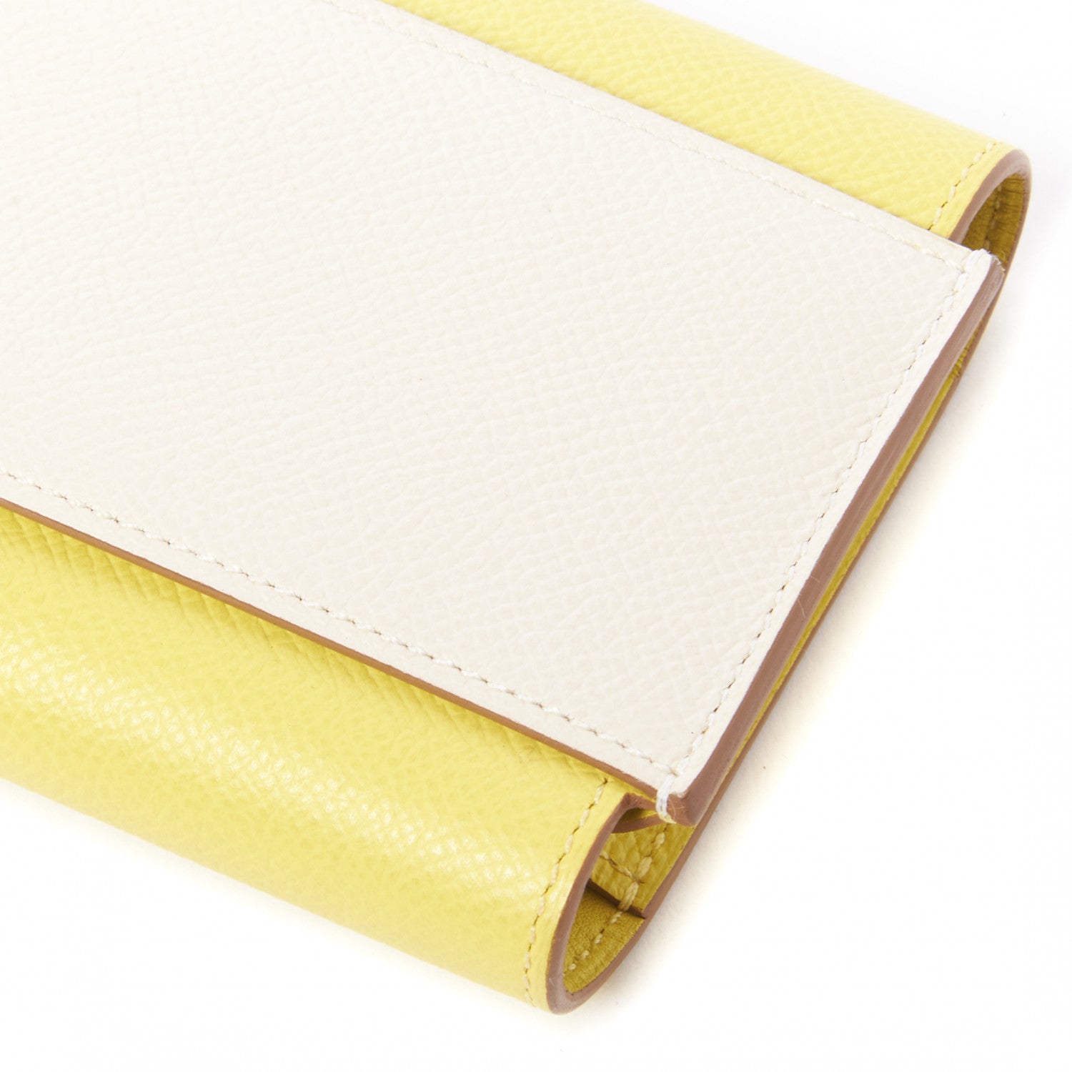 Hermes Epsom Passant Long Wallet Craie Lime 5 of 9