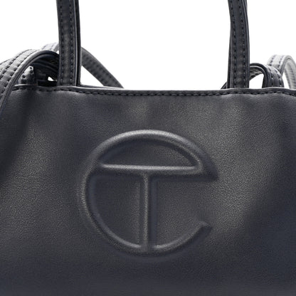 Telfar Vegan Leather Small Shopping Bag Navy 8 of 12