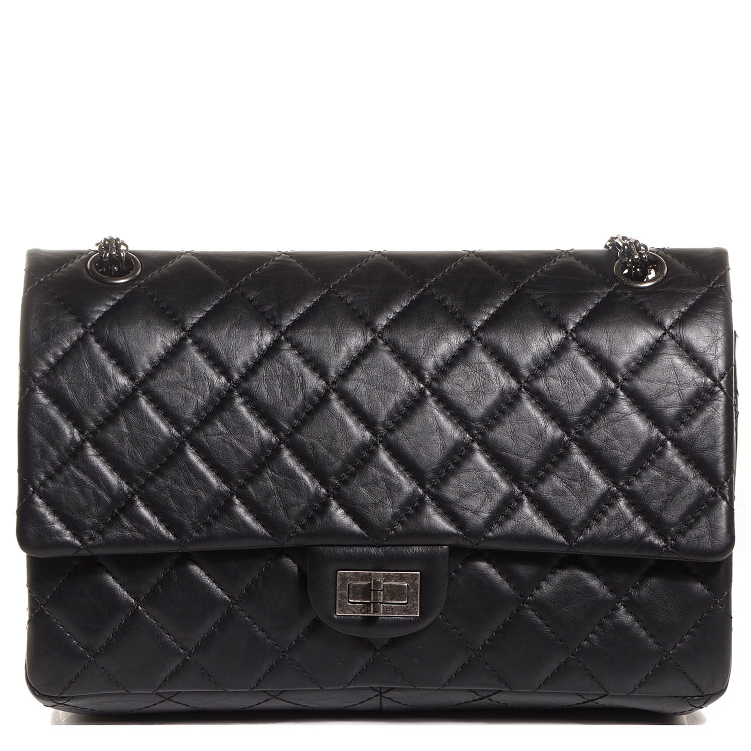 Chanel Aged Calfskin Quilted 2.55 Reissue 226 Flap Black 1 of 10