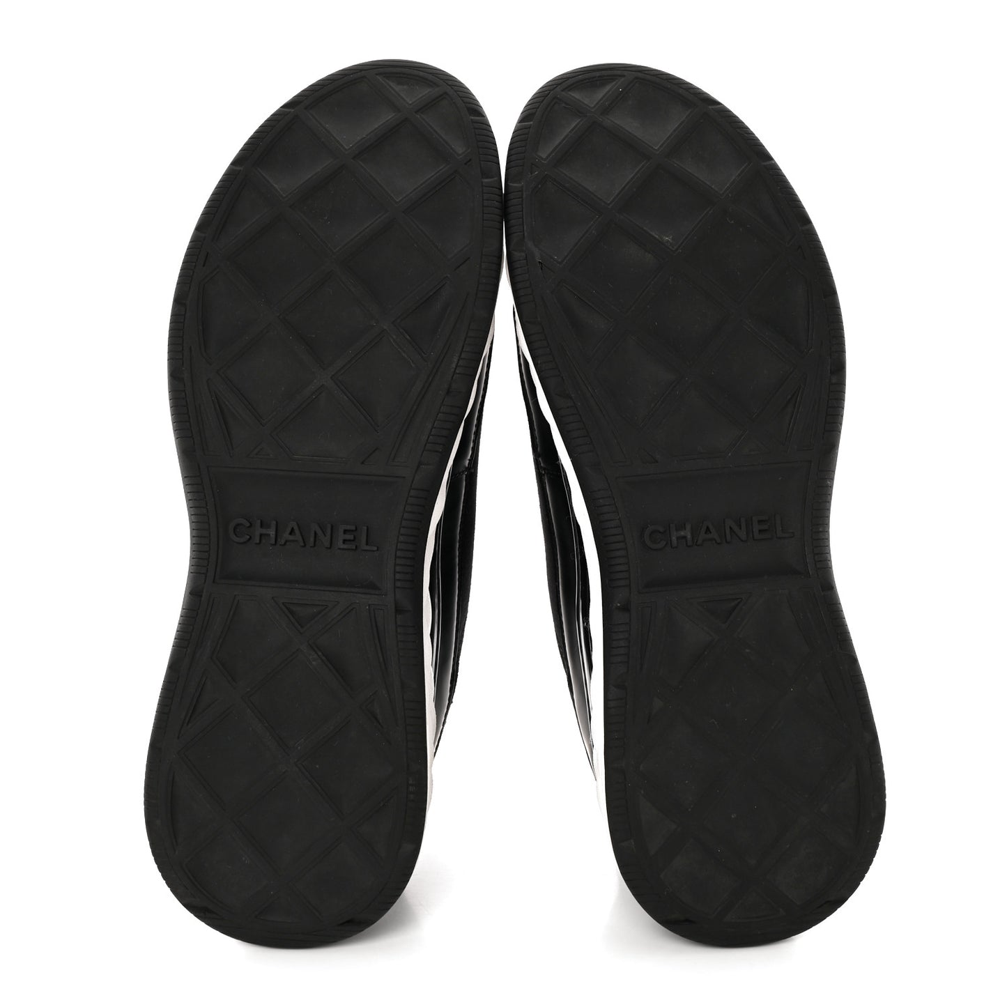 Velvet Calfskin Mixed Fibers CC Sneakers 41 Black