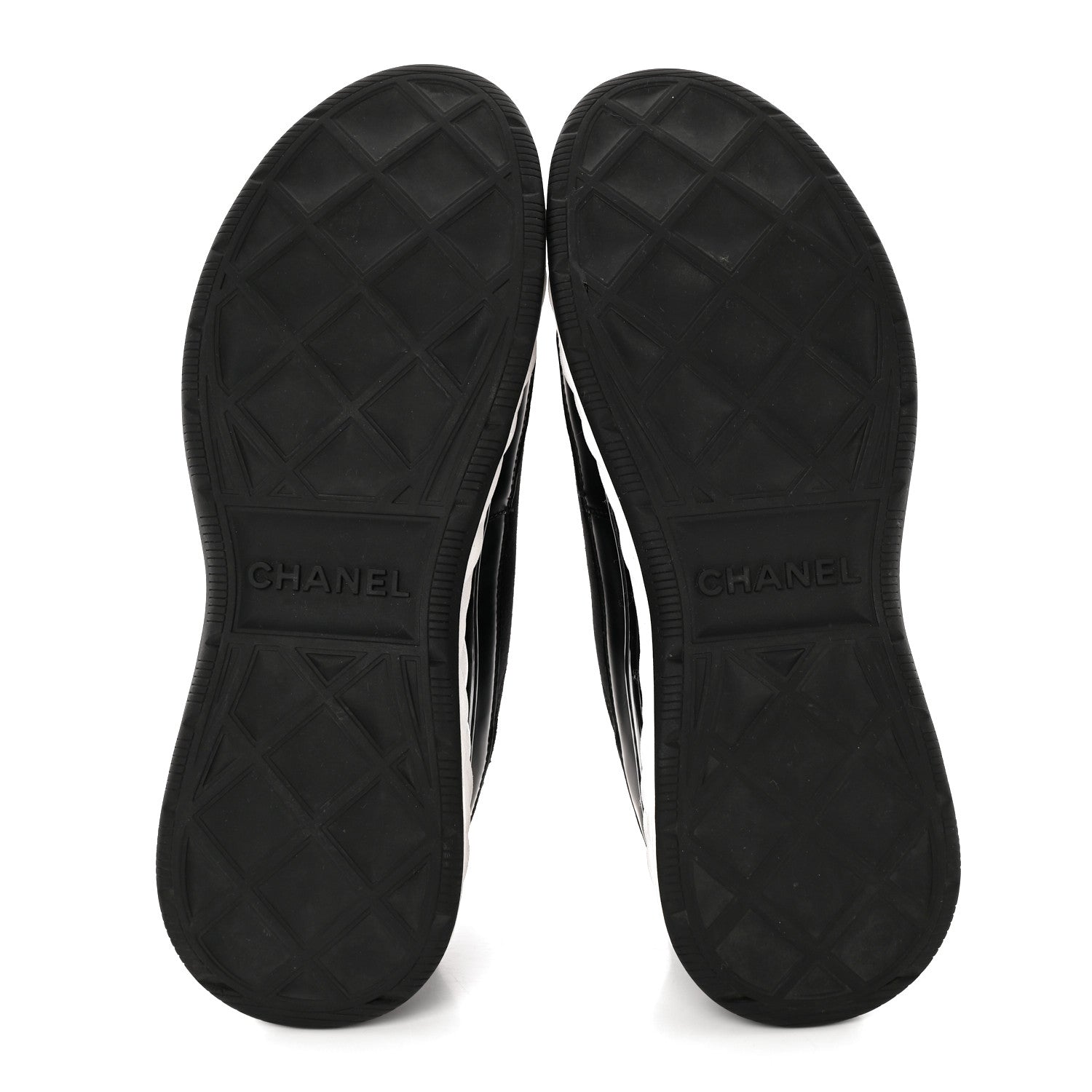 Chanel Velvet Calfskin Mixed Fibers CC Sneakers 41 Black 5 of 10