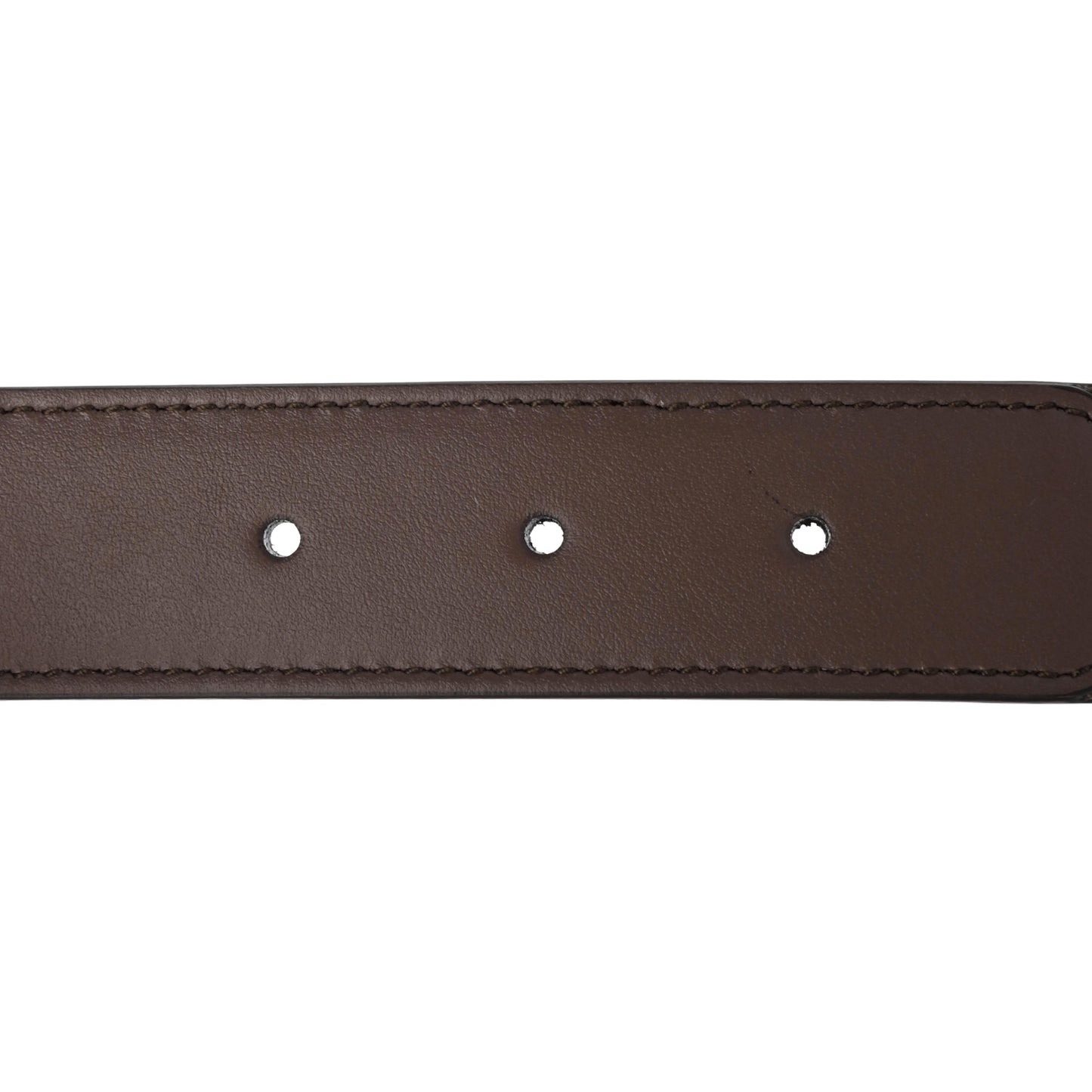 GG Supreme Monogram Matte Plutone Calfskin Double G 30mm Belt 90 36 Beige Ebony New Acero