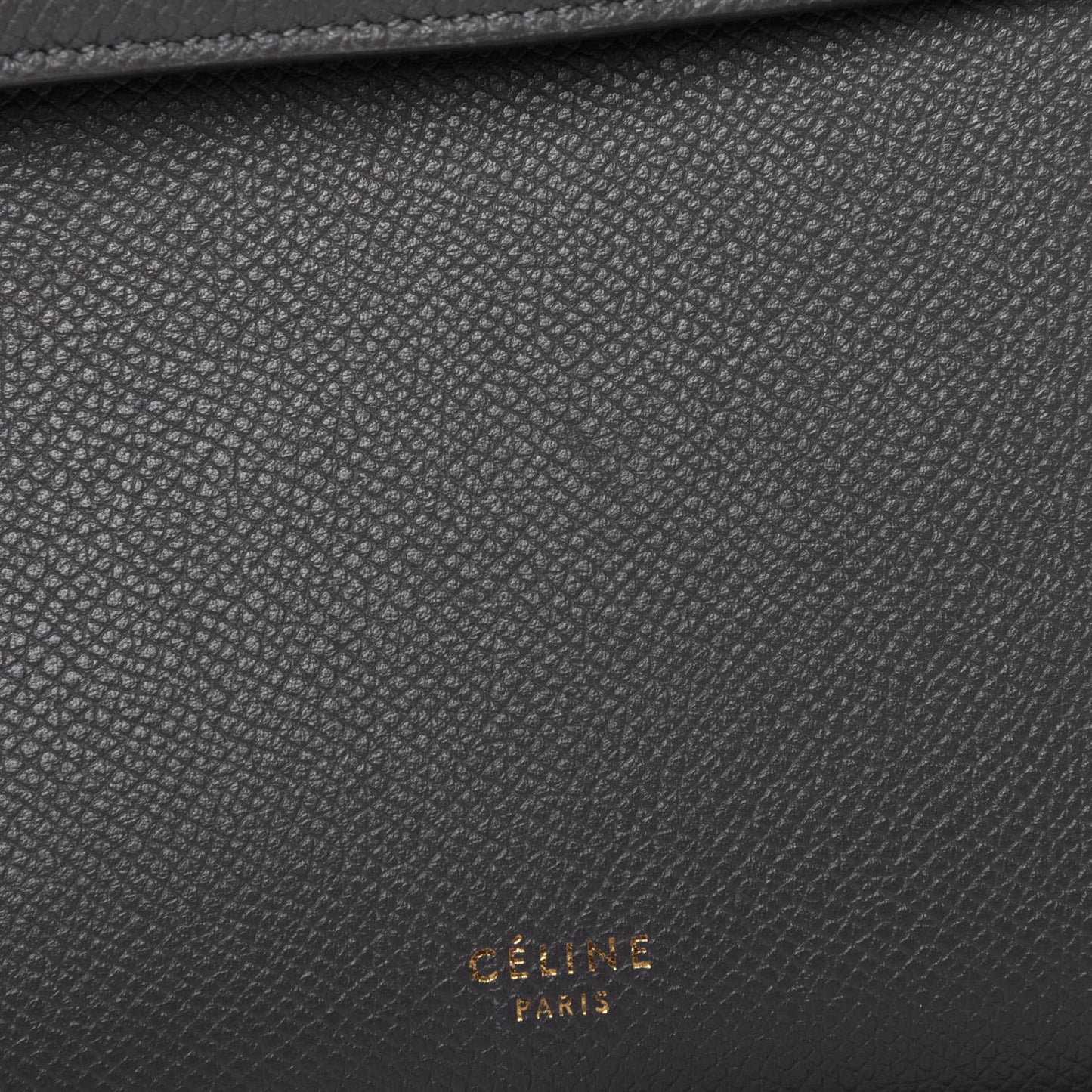 Grained Calfskin Mini Belt Bag Grey