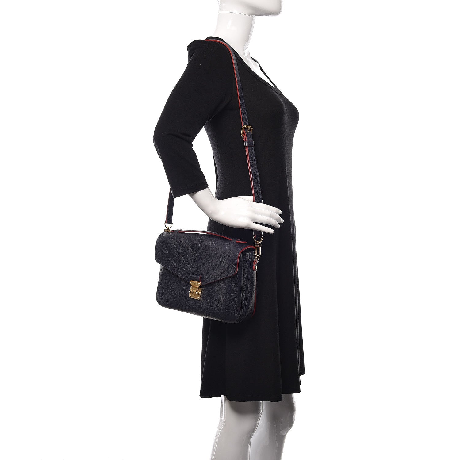 Louis Vuitton Empreinte Pochette Metis Marine Rouge 2 of 10
