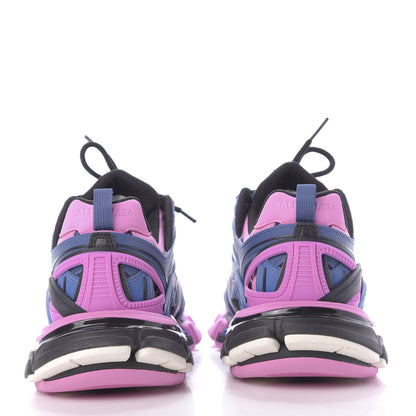 Balenciaga Rubber Mesh Bi-Color Womens Track.2 Open Sneakers 38 Blue Pink 5 of 11