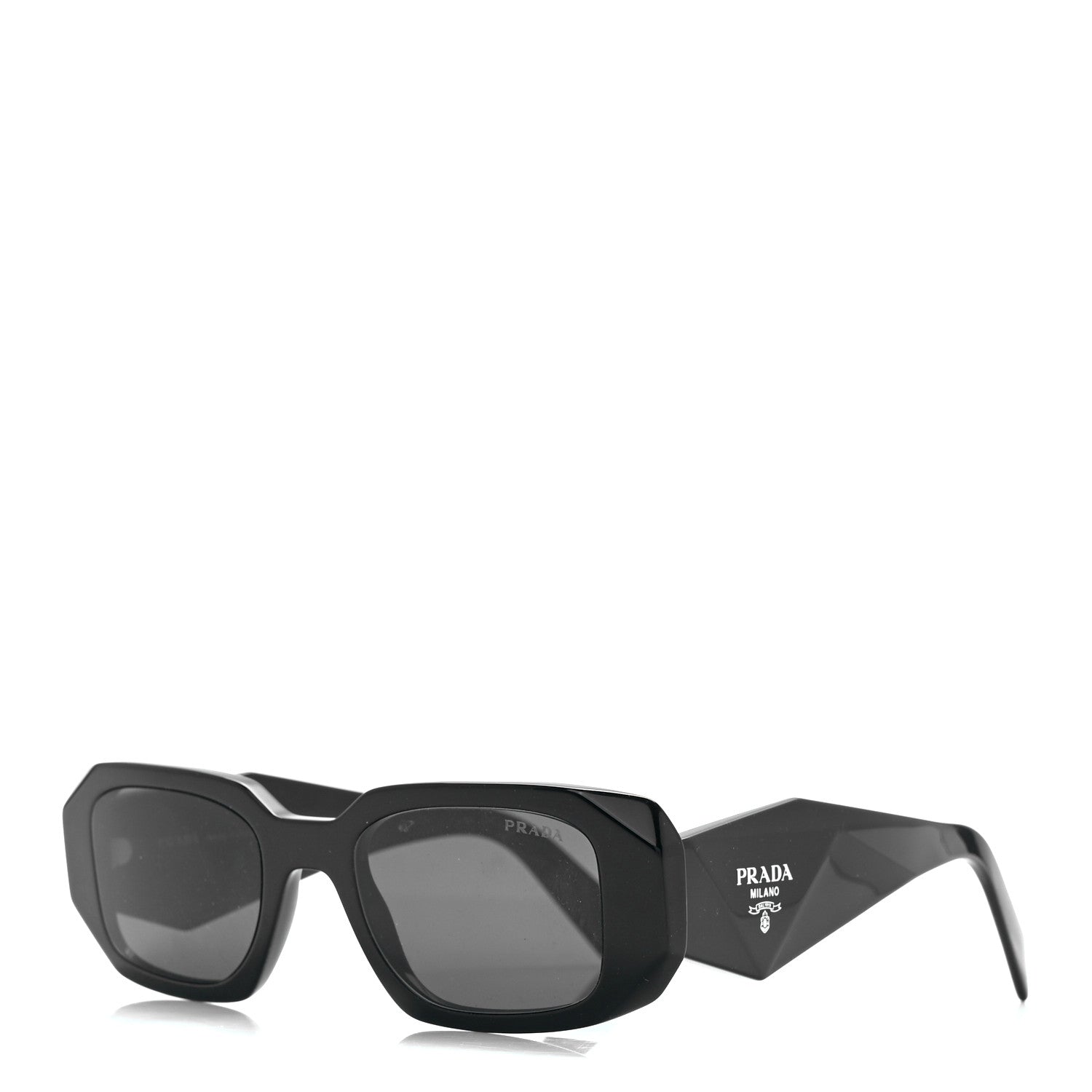 Prada Acetate Symbole Sunglasses SPR 17W Black 1 of 8