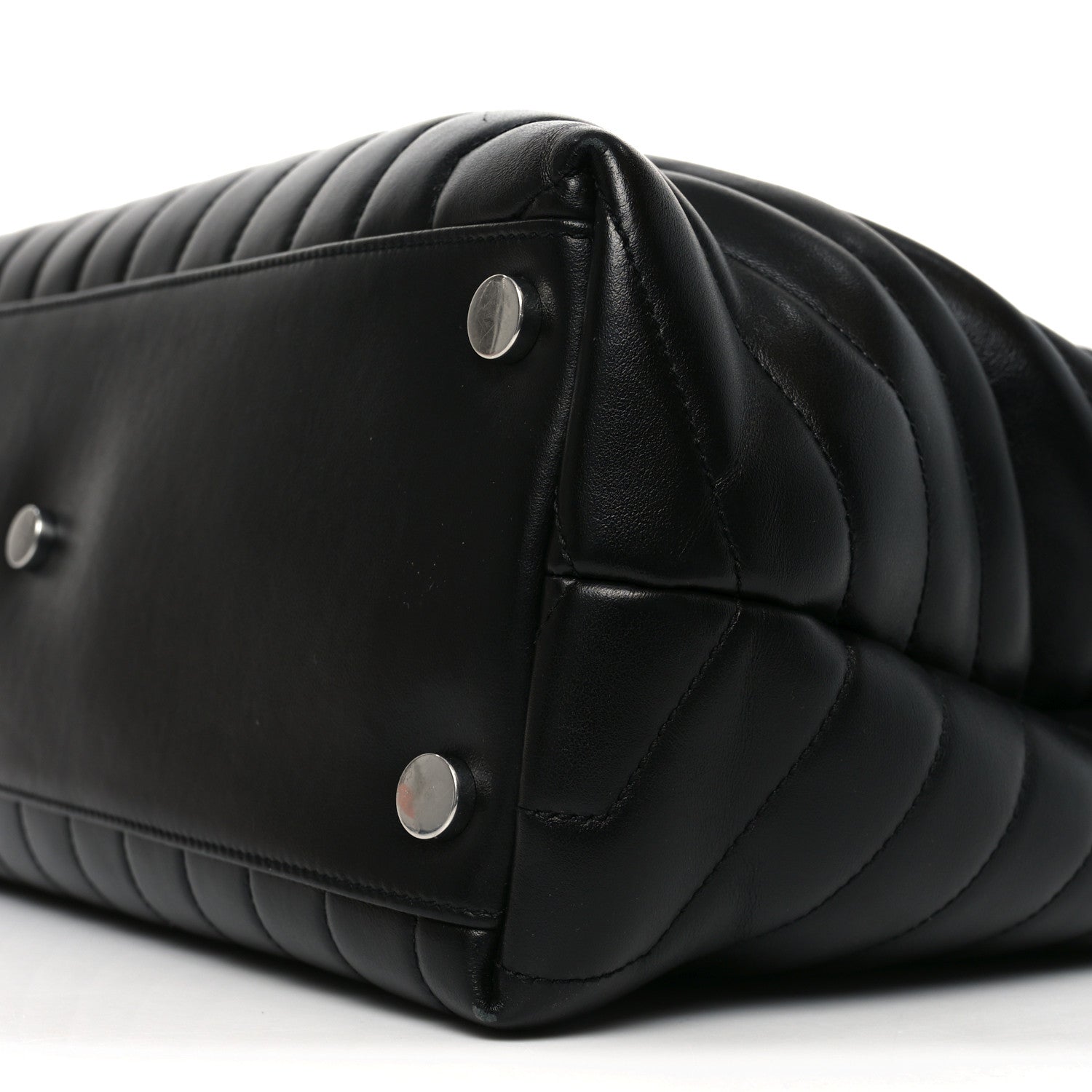Saint Laurent Calfskin Y Quilted Monogram Large Loulou Chain Satchel Black 19 of 19