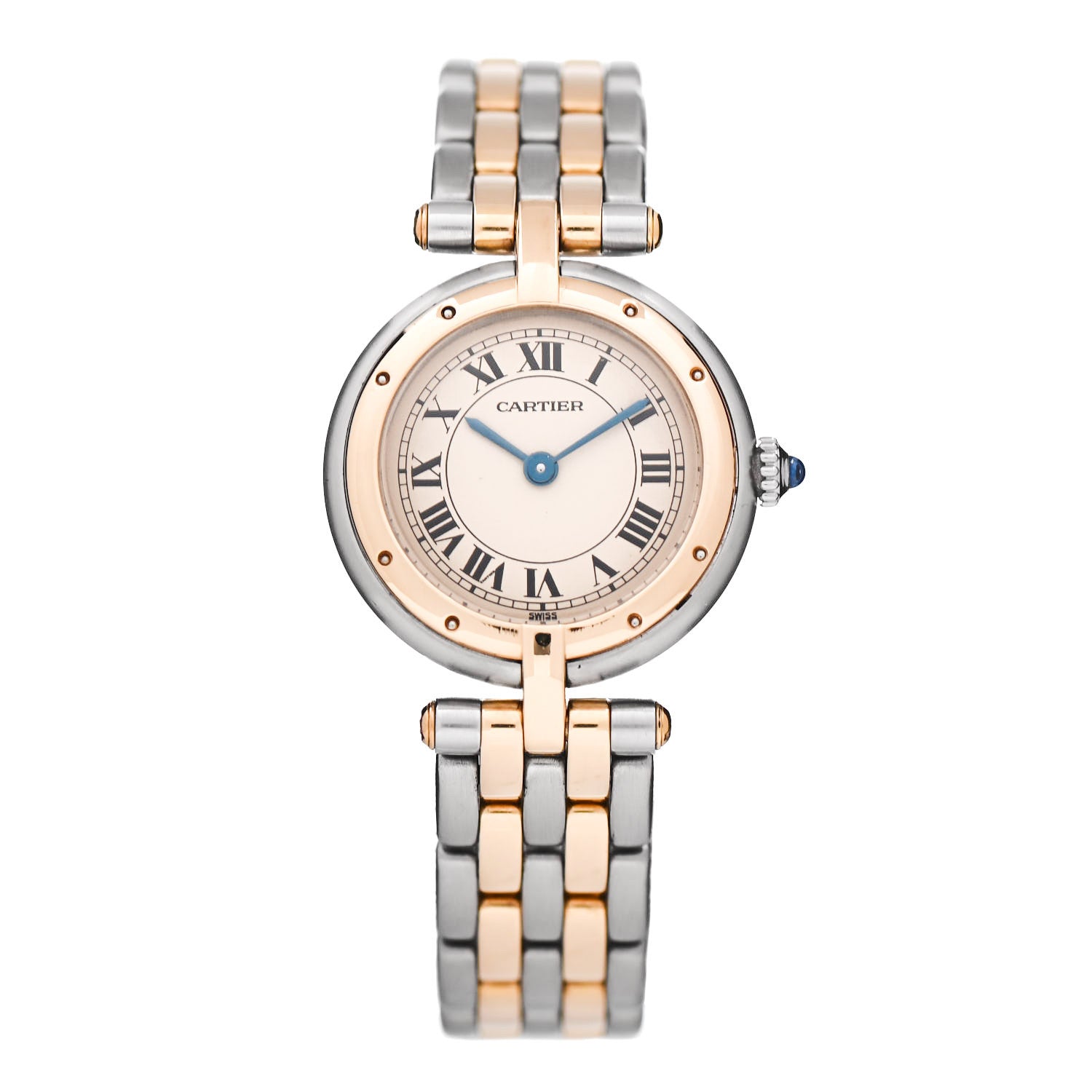 Cartier Stainless Steel 18K Yellow Gold 24mm Panthere Vendome Quartz Watch 1 of 5