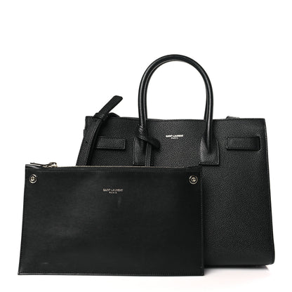 Saint Laurent Grained Calfskin Baby Sac De Jour Black 3 of 10