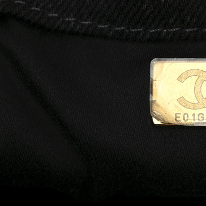 Chanel Washed Denim Quilted Small Chanel 25 Handbag Black 7 of 10